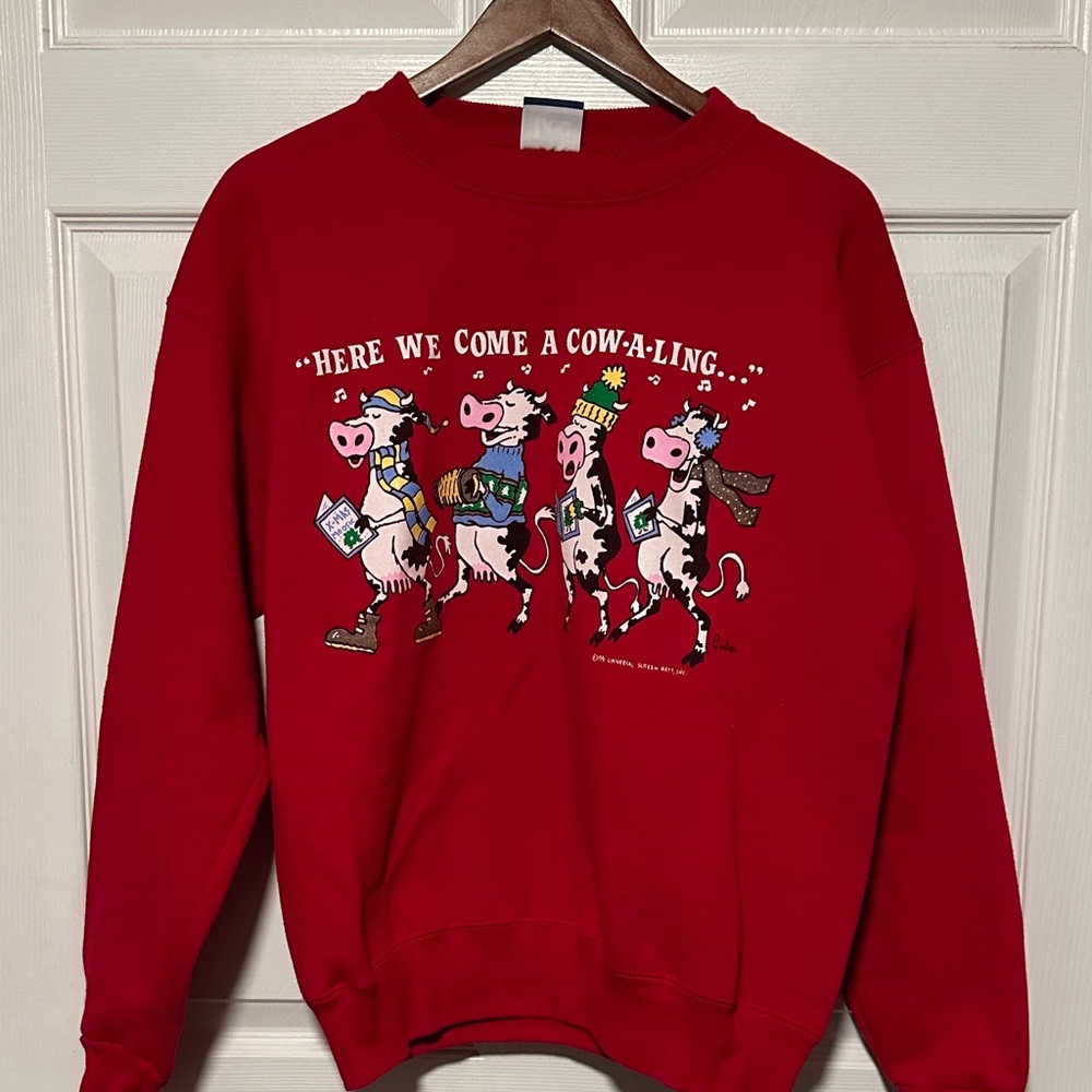 Lee Red Heavyweight Sweatshirt vintage 90s